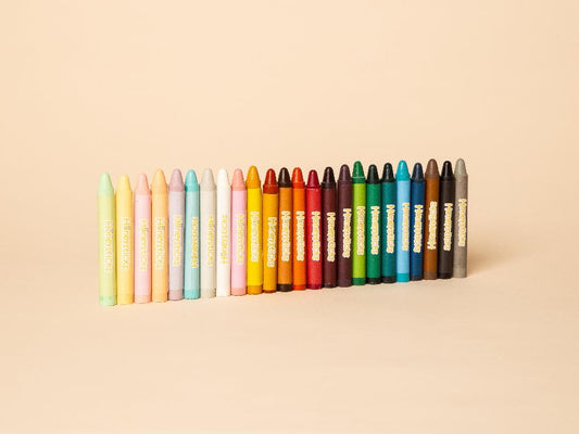 Honeysticks Jumbo Crayons 24-Pack – Natural Beeswax, Food-Grade Colors for Developed Pencil Grasp