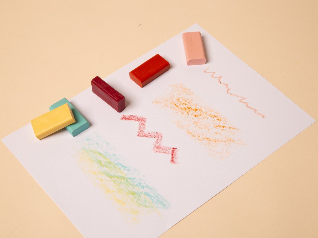 Honeysticks Blocks – Natural Beeswax Block Crayons for Kids, 16 Colors (Classic & Pastel)