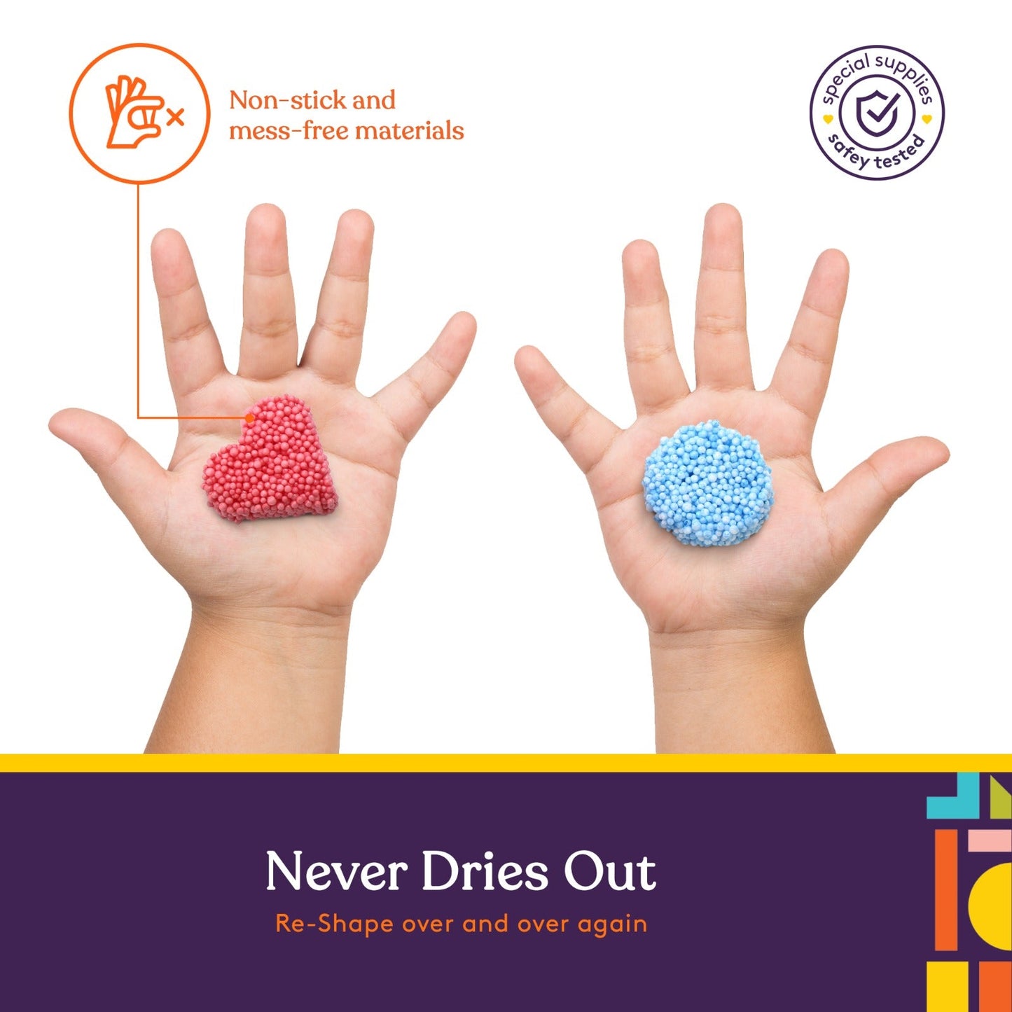 Special Supplies No-Stick Foam Modeling Clay for Kids (10-Pack) – Mess-Free Sensory Play for Creativity, Motor Skills, and Learning