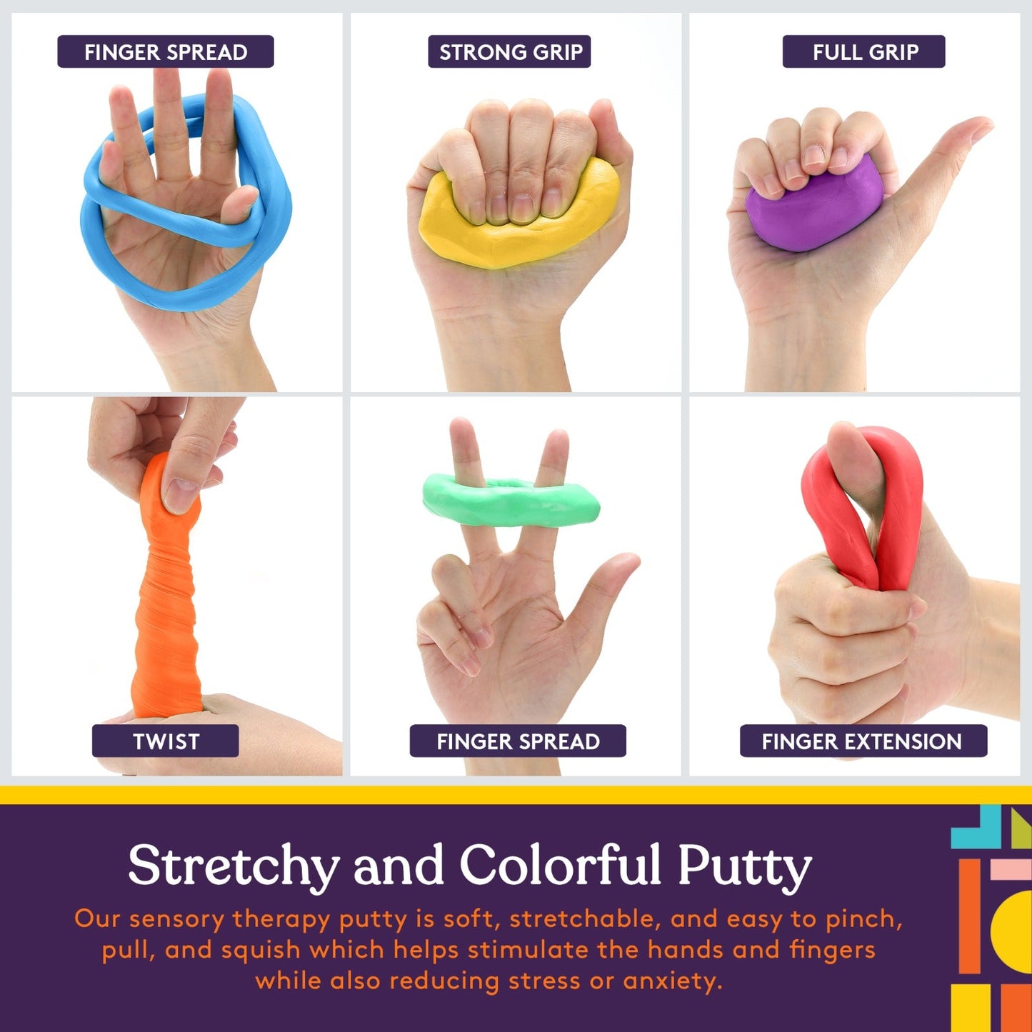 Special Supplies 15-Piece Hand Therapy & Dexterity Exercise Bundle