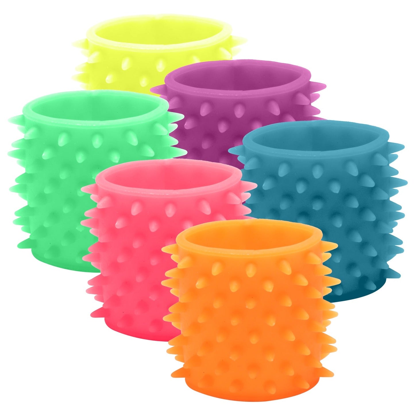 Special Supplies Spiky Sensory Bands – 6-Pack Stretchy Fidget Bracelets for Kids