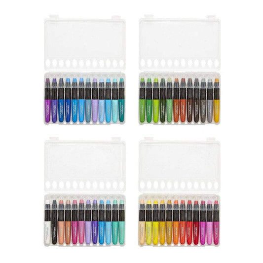KINGART® Mixed Media Gel Stick Crayons – Set of 48 Colors