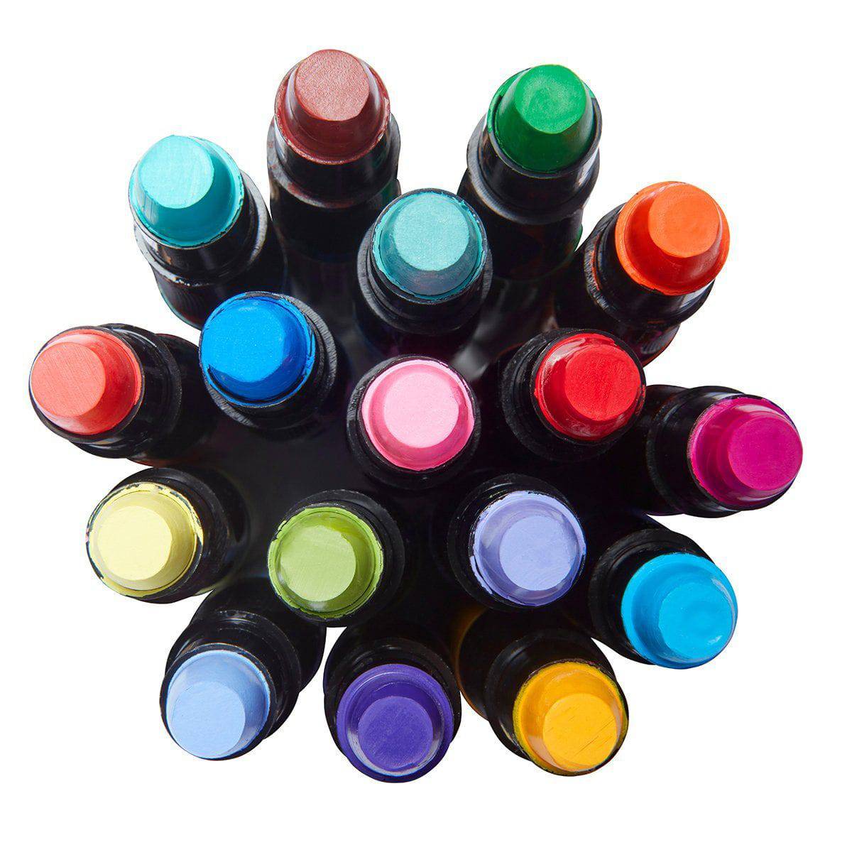 KINGART® Mixed Media Gel Stick Crayons – Set of 48 Colors
