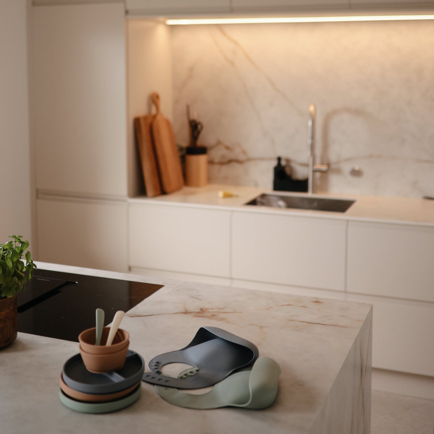 Mushie Baby Feeding Spoons – Soft Silicone Adaptive Utensils for Infants, Toddlers and Beyond