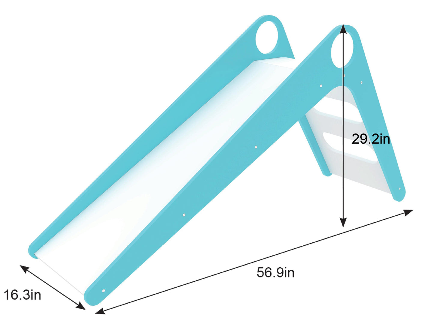 Avenlur Manuka Indoor Wooden Slide – Modern Pastel Toddler Slide for Indoor Play