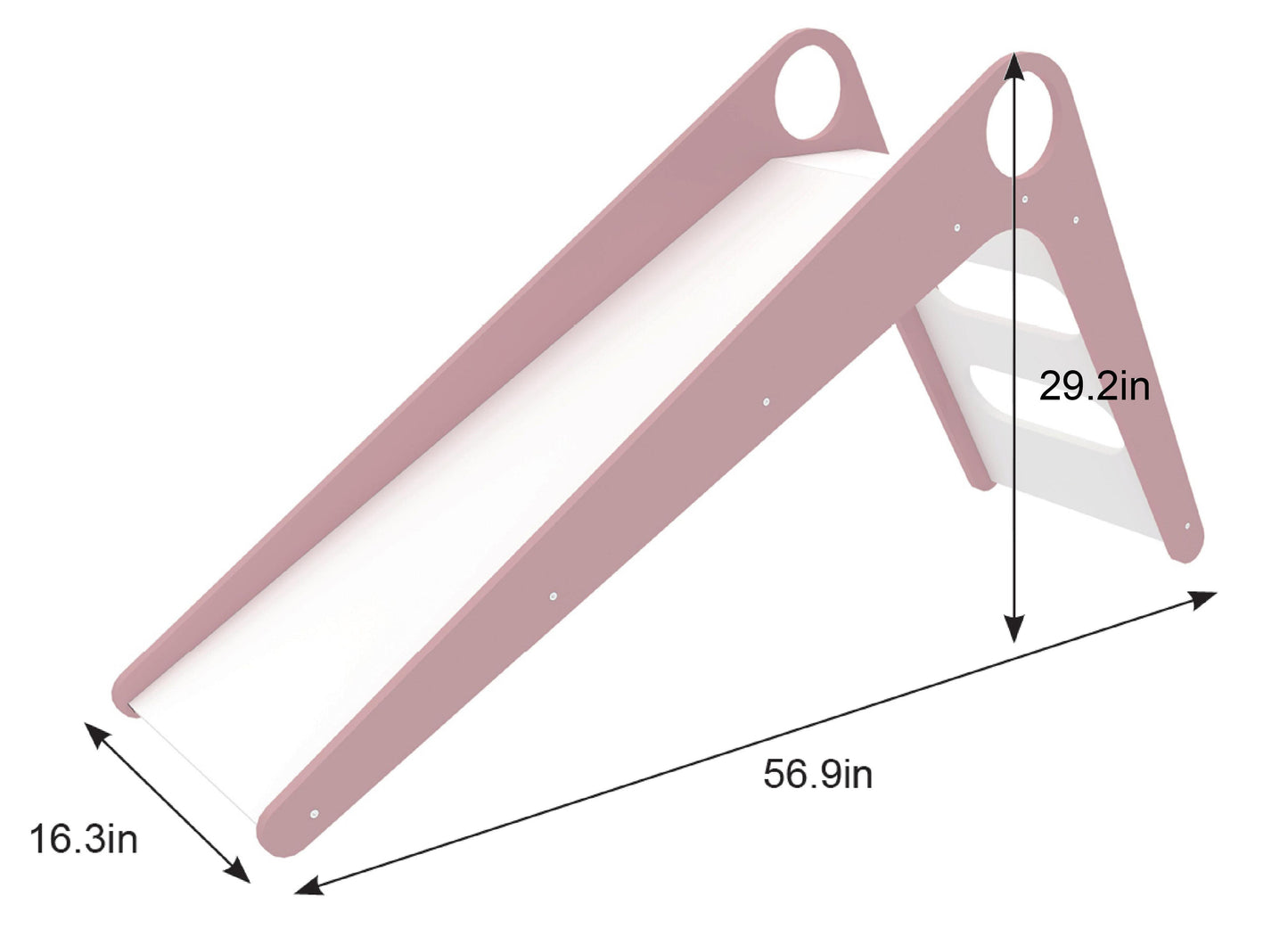 Avenlur Manuka Indoor Wooden Slide – Modern Pastel Toddler Slide for Indoor Play