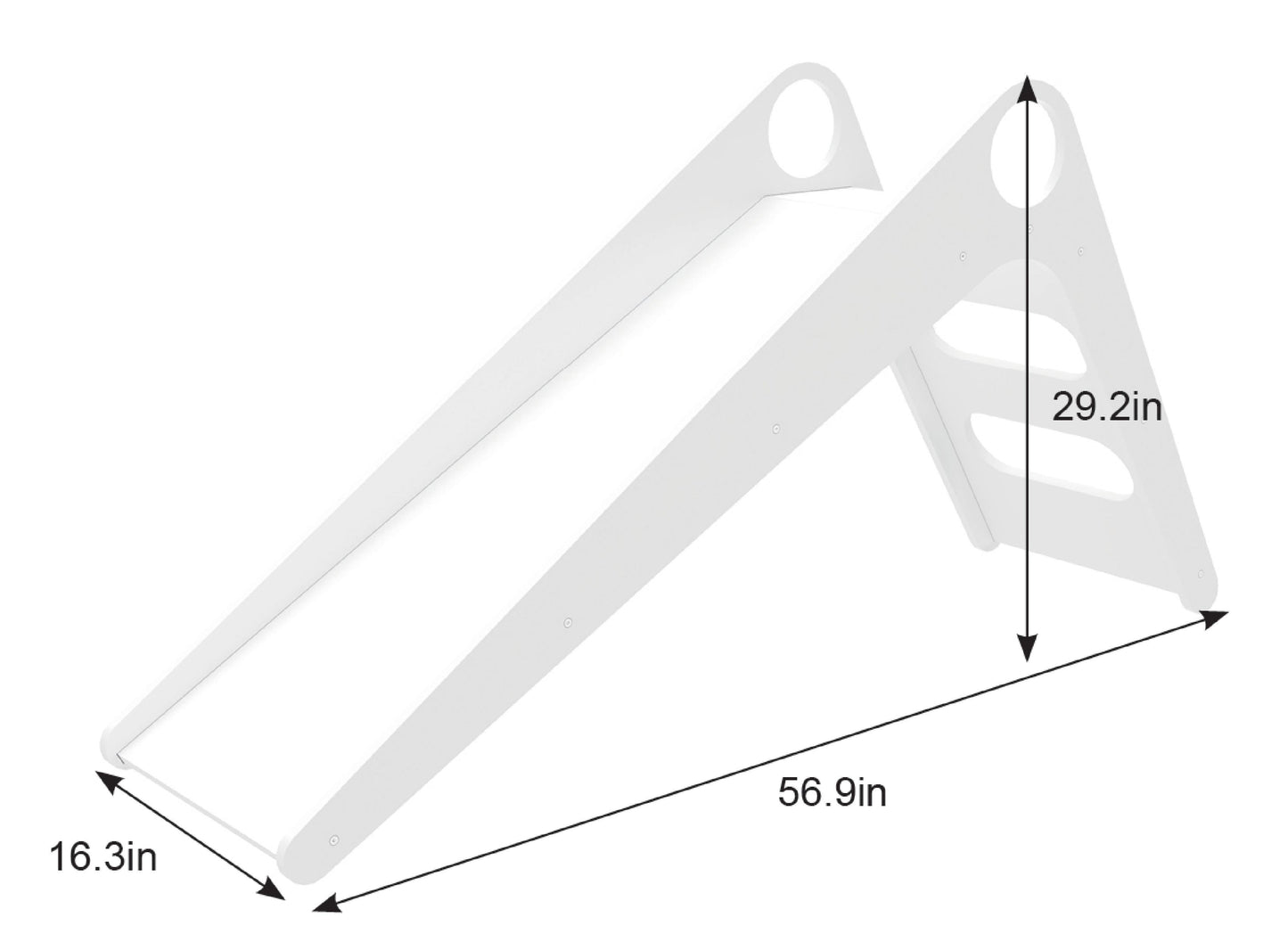 Avenlur Manuka Indoor Wooden Slide – Modern Pastel Toddler Slide for Indoor Play