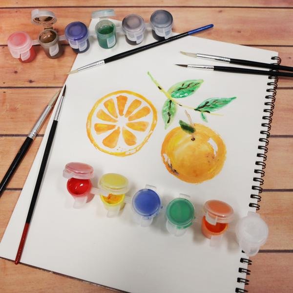 Bazic All-Purpose Paint Brush Set (15 Pack) – Durable, Versatile Brushes for Kids, Students, and Artists