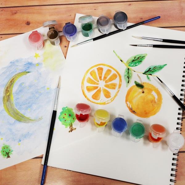 Bazic All-Purpose Paint Brush Set (15 Pack) – Durable, Versatile Brushes for Kids, Students, and Artists