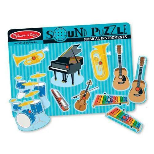 Melissa & Doug Musical Instruments Sound Puzzle – Interactive Learning for Kids