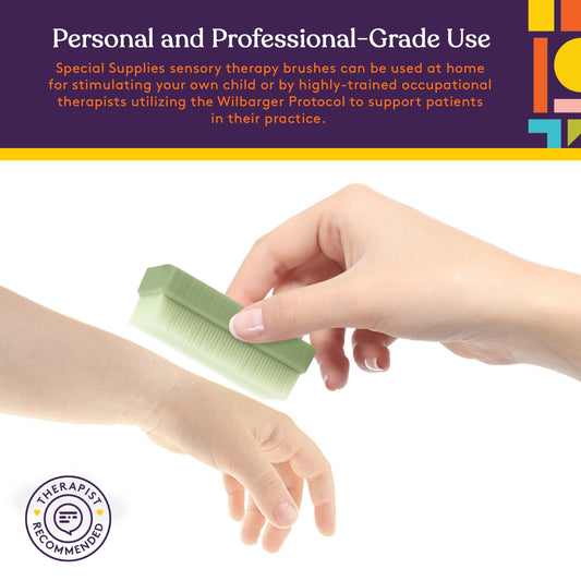 Special Supplies Therapressure Therapy Brushes (8 Pack) – Deep Pressure Sensory Tools for Calming & Occupational Therapy