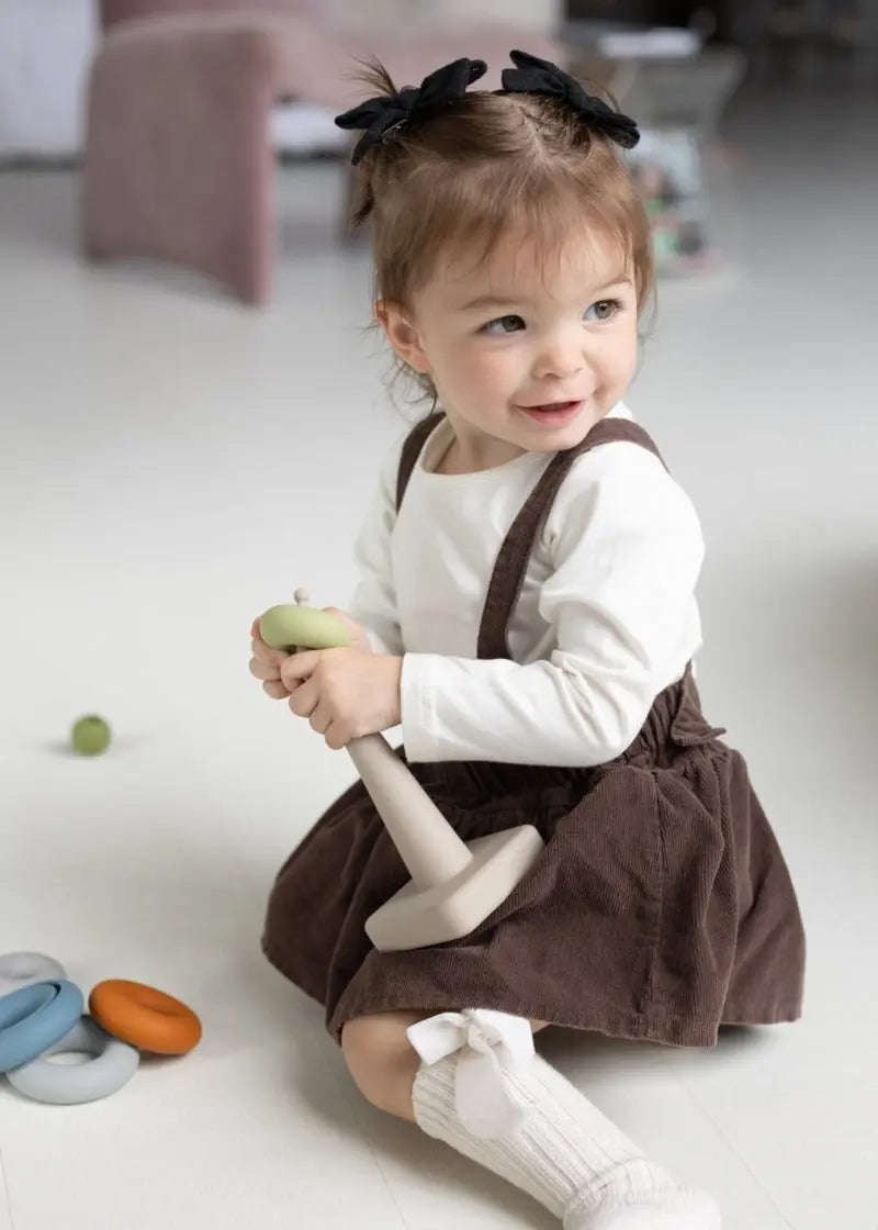 LYTL Silicone Ring Stacking Toy – 10-Piece Sensory Stacker for Toddlers | BPA-Free, Montessori-Aligned