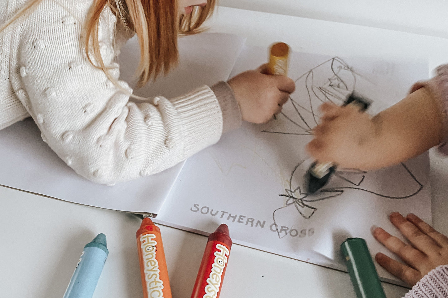 Honeysticks Super Jumbo Crayons – Natural Beeswax Crayons for Toddlers, Longer & Thicker Design, 6 Colors