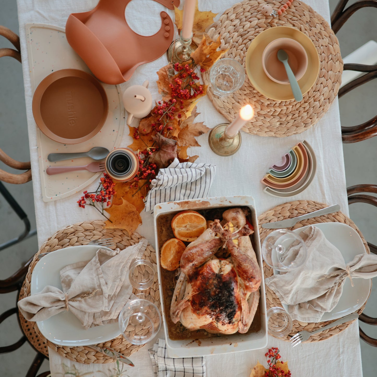 Mushie Baby Feeding Spoons – Soft Silicone Adaptive Utensils for Infants, Toddlers and Beyond