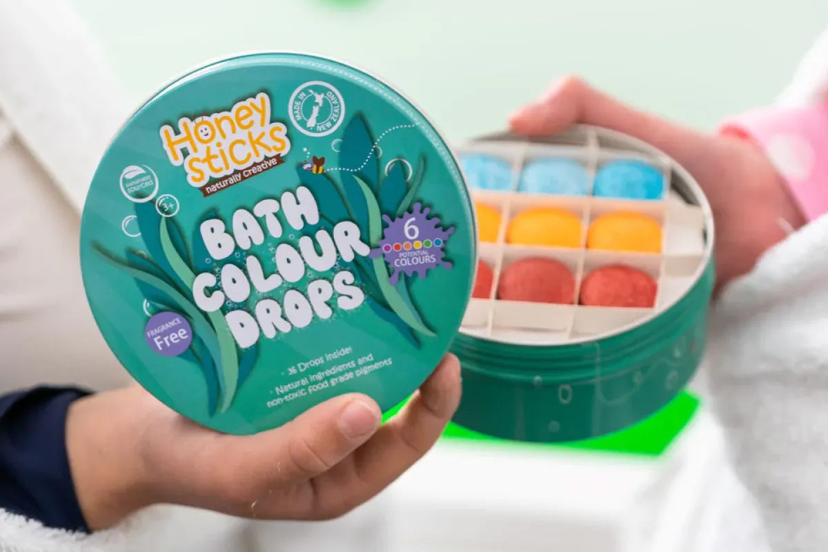 Honeysticks Ultimate Bath Fun Set – Bath Crayons & Bath Drops for Kids