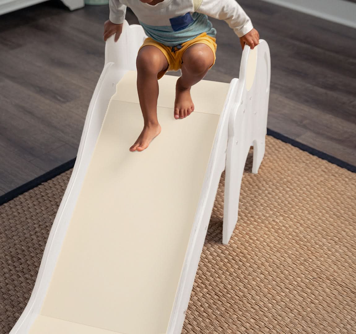 Avenlur Nima Elephant Slide – Wooden Toddler Slide for Indoor & Outdoor Play | Montessori-Inspired, Safe, Non-Toxic, and Stylish Design
