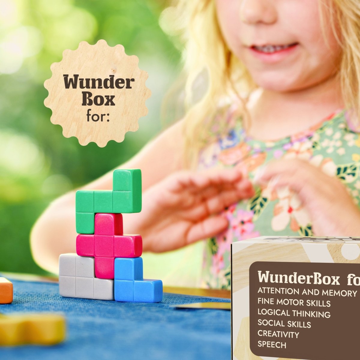 WunderBox Developmental Gift Set for Kids Ages 4–7 – Educational Toys, Activities & Parenting Guide